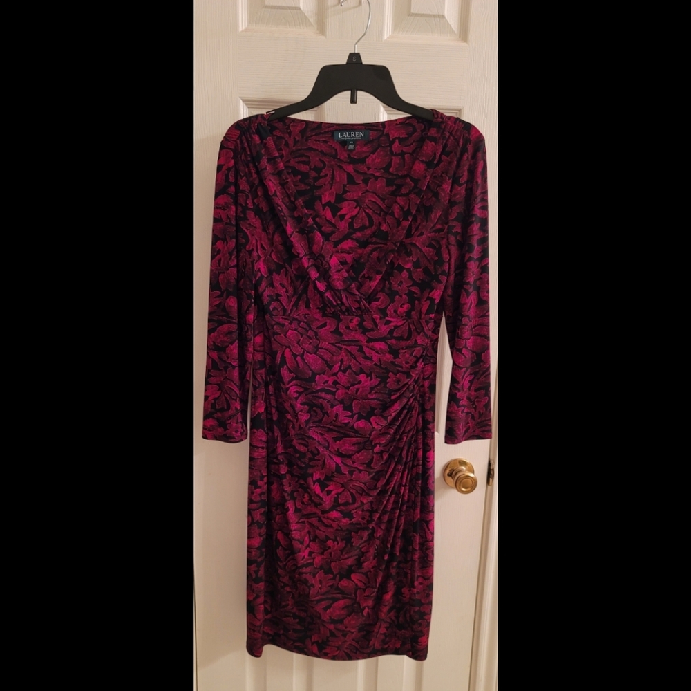 Lauren Ralph Lauren Ruched Sheath Dress